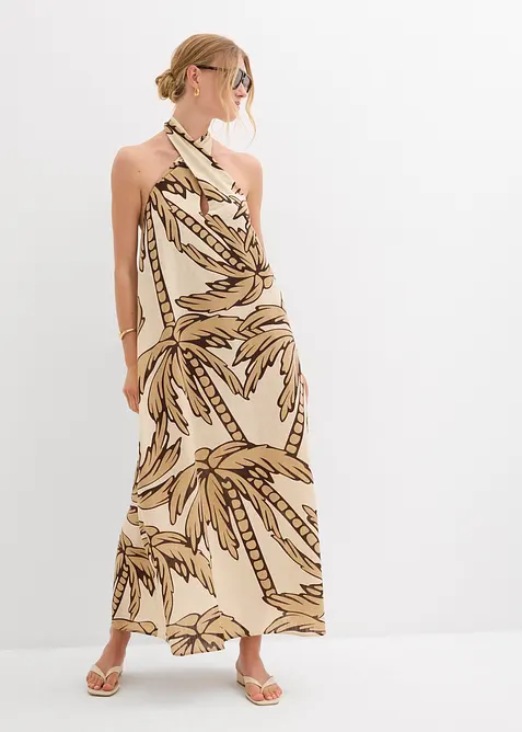 Robe dos nu, coupe &eacute;vas&eacute;e, bonprix