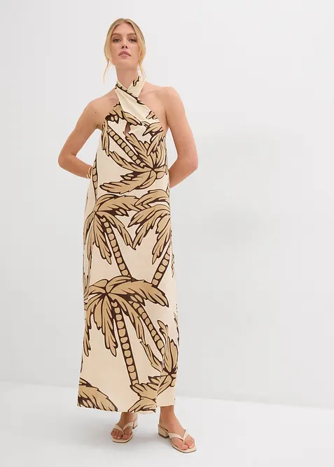 Robe dos nu, coupe &eacute;vas&eacute;e, bonprix