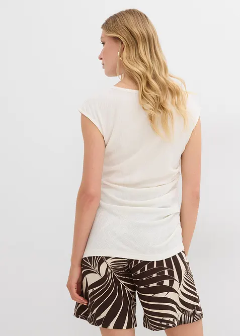 T-shirt en cr&ecirc;pe textur&eacute;, bonprix