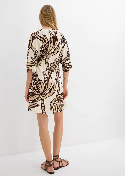 Robe courte en viscose fluide, manches kimono, bonprix