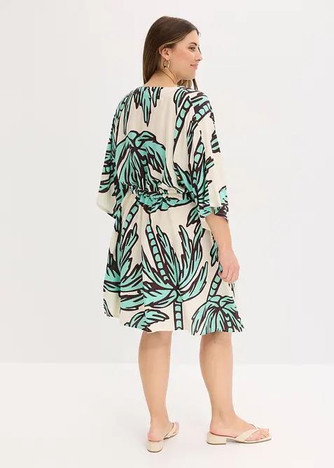 Robe courte en viscose fluide, manches kimono, bonprix