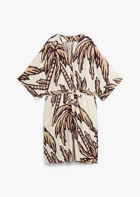 Robe courte en viscose fluide, manches kimono, bonprix