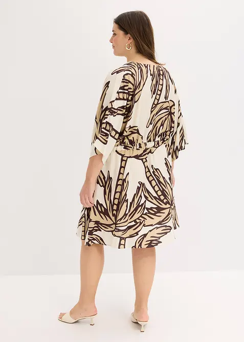 Robe courte en viscose fluide, manches kimono, bonprix