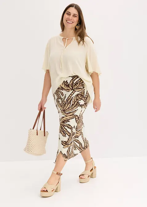 Jupe en jersey viscose douce, bonprix