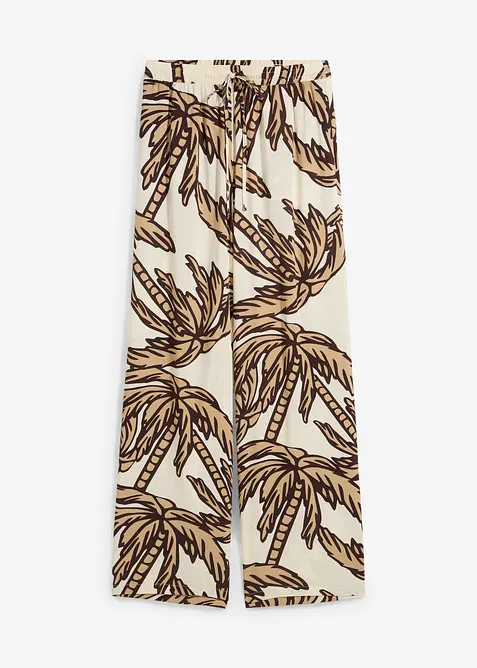 Pantalon large en viscose fluide, bonprix