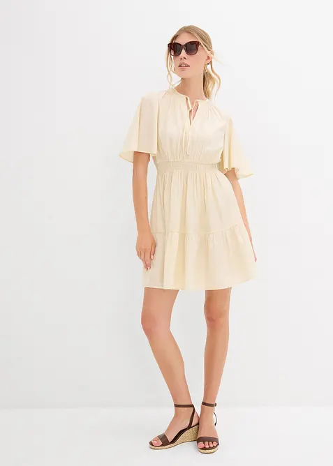 Robe courte et fluide en viscose mélangée, bonprix
