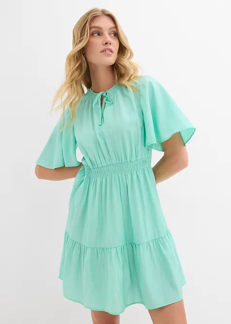 Robe courte et fluide en viscose mélangée, bonprix