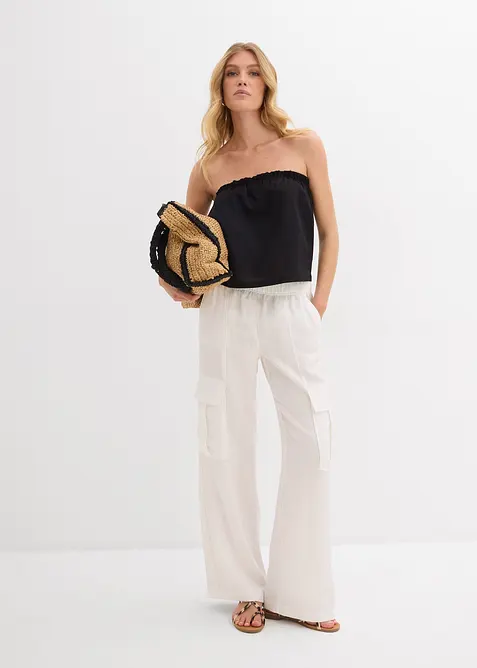 Pantalon cargo fluide en Lyocell mélangé, bonprix