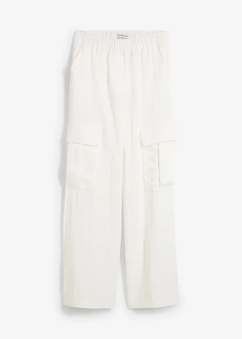 Pantalon cargo fluide en Lyocell mélangé, bonprix