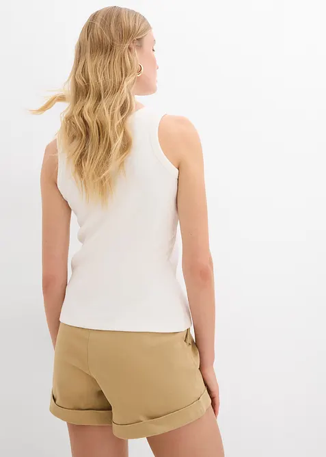 Lot de 2 d&eacute;bardeurs c&ocirc;tel&eacute;s en coton extensible, bonprix