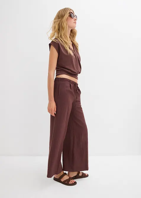 Jupe-culotte fluide en viscose mélangée, bonprix
