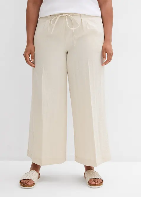 Jupe-culotte fluide en viscose mélangée, bonprix