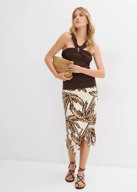 Top dos nu avec boucle en métal martelé, bonprix