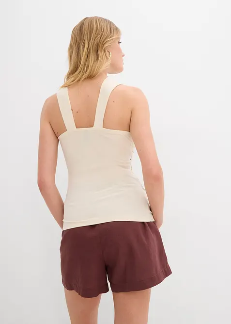 Top dos nu avec boucle en métal martelé, bonprix