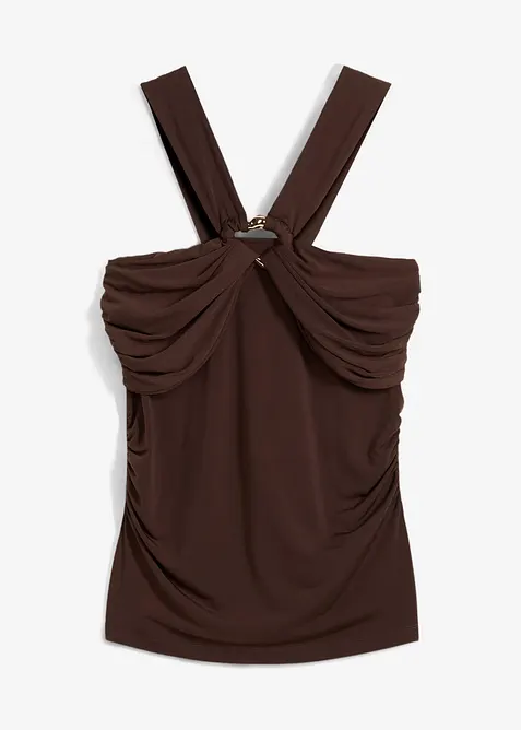 Top dos nu avec boucle en métal martelé, bonprix