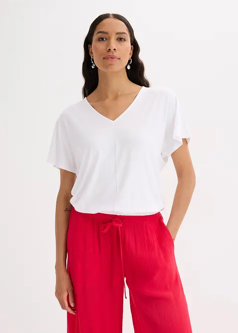 T-shirt oversize en viscose douce et extensible, bonprix