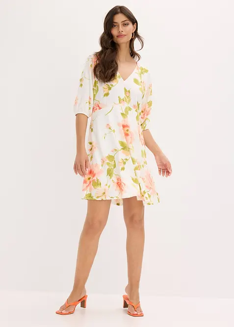 Robe-tunique imprimée en viscose fluide, bonprix