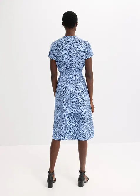 Robe-chemise &agrave; pois, bonprix