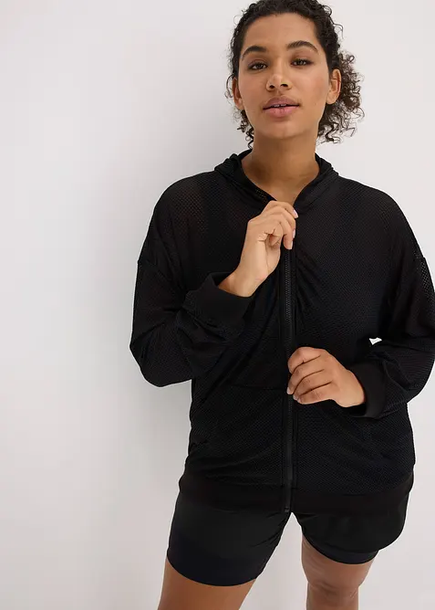 Veste de sport transparente en mesh, oversize, bonprix
