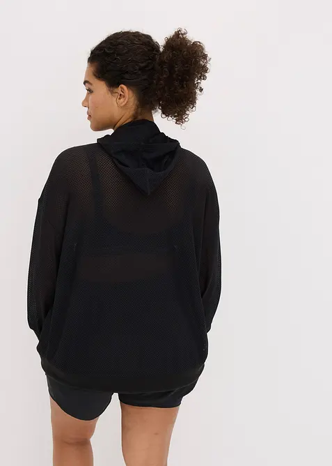 Veste de sport transparente en mesh, oversize, bonprix