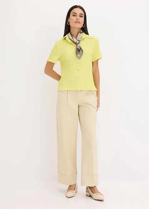 Chemisier en jersey textur&eacute;, bonprix