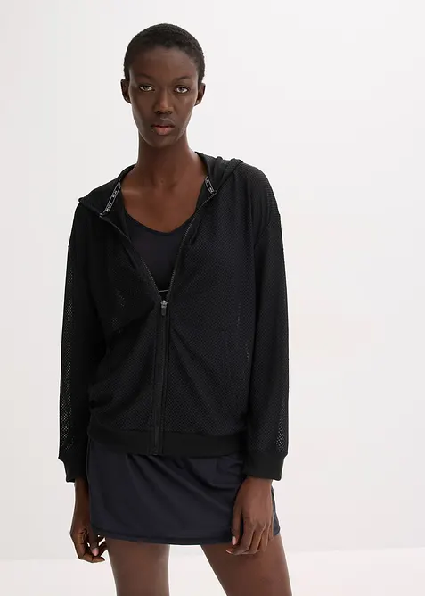 Veste de sport transparente en mesh, oversize, bonprix