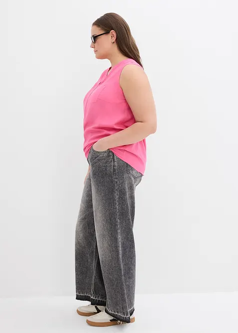 Blouse sans manches en viscose fluide, bonprix