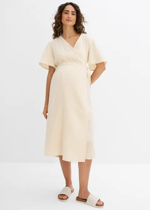 Robe de grossesse et d’allaitement en gaze de coton, bonprix