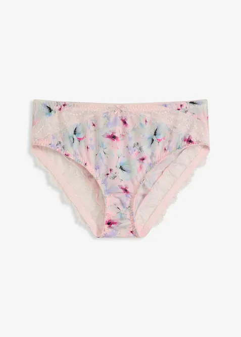 Lot de 2 slips Maxi &agrave; imprim&eacute; brillant, bonprix