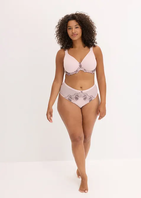 Soutien-gorge minimiseur &agrave; broderies, bonprix