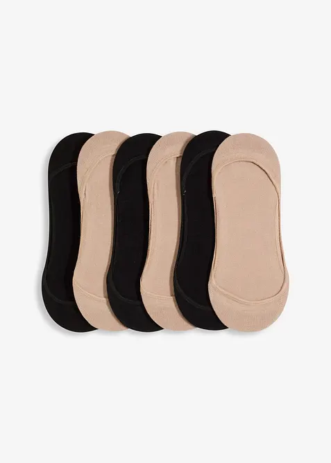 Lot de 6 paires de protège-pieds pour ballerines, bonprix