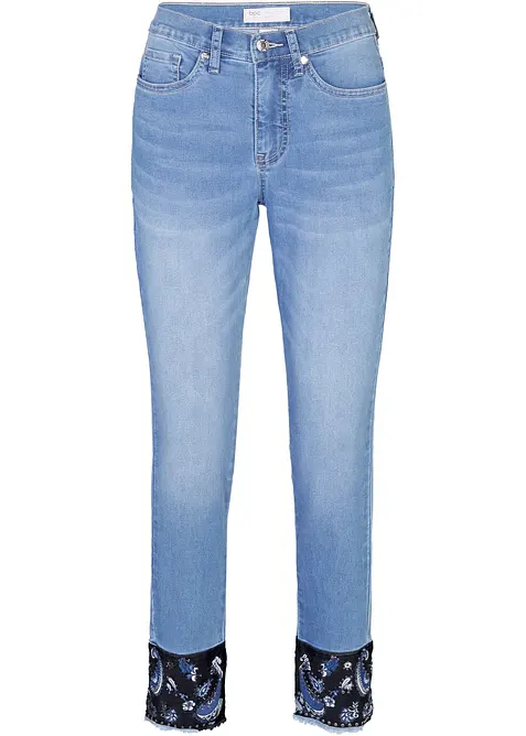 Jean slim extensible, taille mi-haute, bonprix