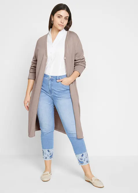 Jean slim extensible, taille mi-haute, bonprix