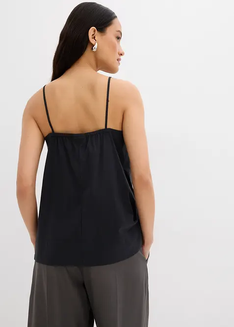 Top évasé à bretelles fines, bonprix