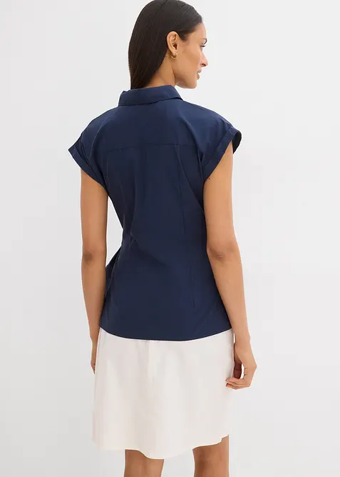 Blouse manches courtes à nouer, bonprix