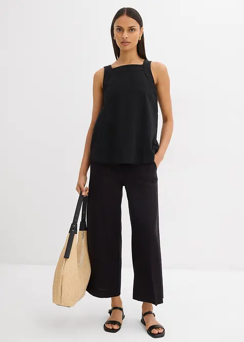 Jupe-culotte en viscose mélangée à taille élastiquée, bonprix