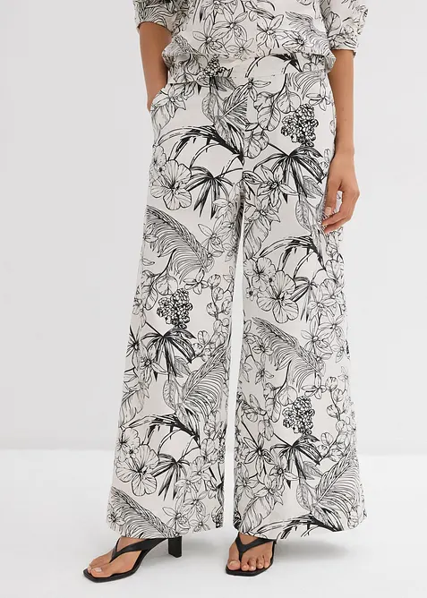 Pantalon fluide et large 100% coton, bonprix