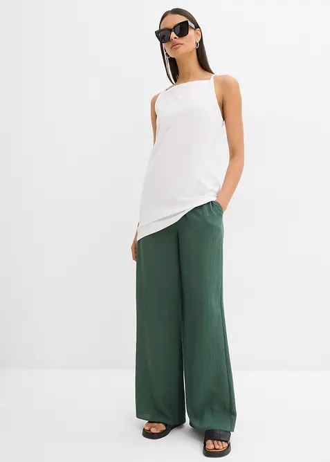 Top long en coton extensible, bonprix