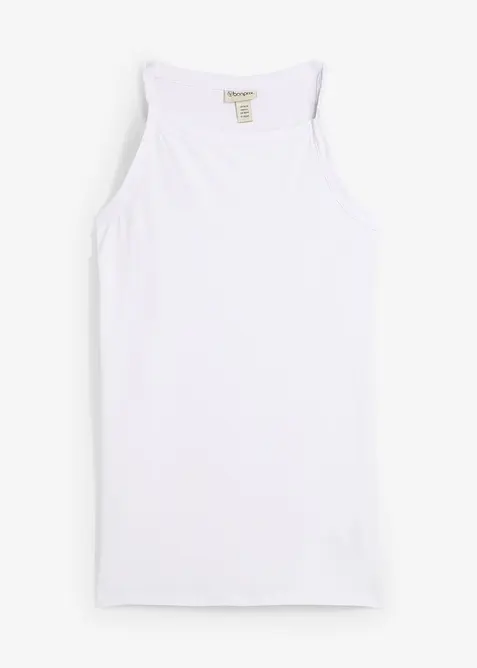 Top long en coton extensible, bonprix