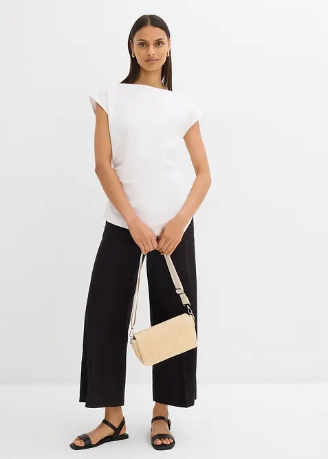 Top &agrave; base asym&eacute;trique en mati&egrave;re n&eacute;opr&egrave;ne confortable, bonprix