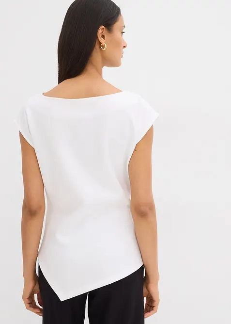 Top &agrave; base asym&eacute;trique en mati&egrave;re n&eacute;opr&egrave;ne confortable, bonprix