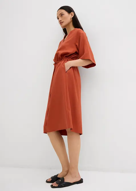 Robe caftan en fine viscose, bonprix