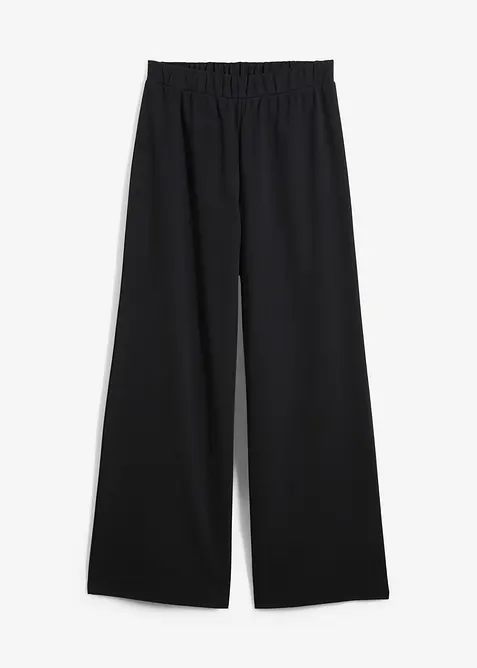 Pantalon large en maille piquée, bonprix