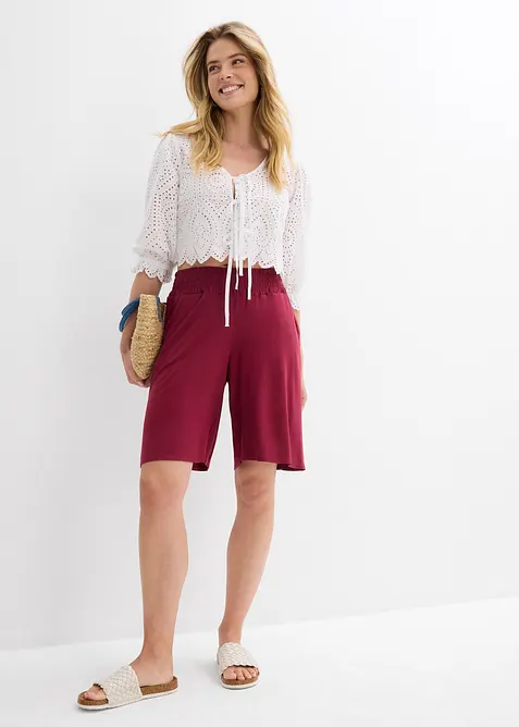 Bermuda en jersey viscose extensible, bonprix