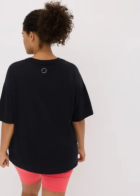 T-shirt de sport oversize avec coton, séchage rapide, bonprix