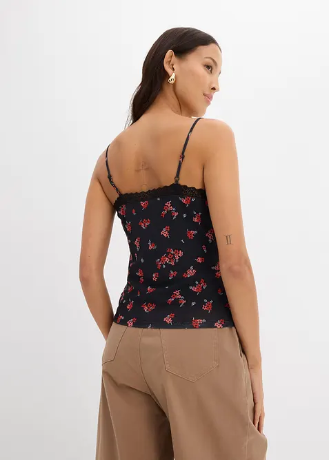 Top en mesh &agrave; fines bretelles, bonprix