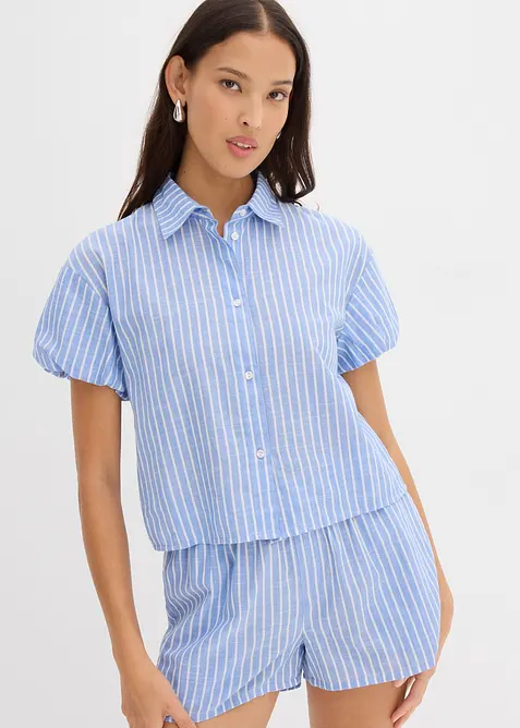 Blouse à manches courtes 100% coton, bonprix