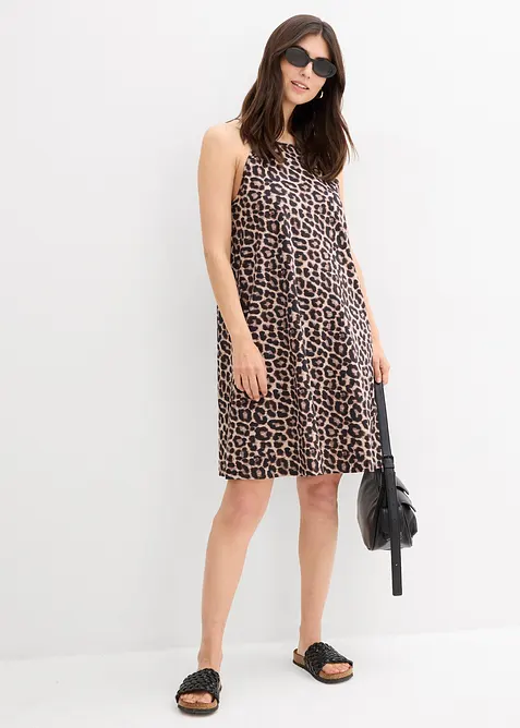 Robe à imprimé léopard 100% coton, bonprix