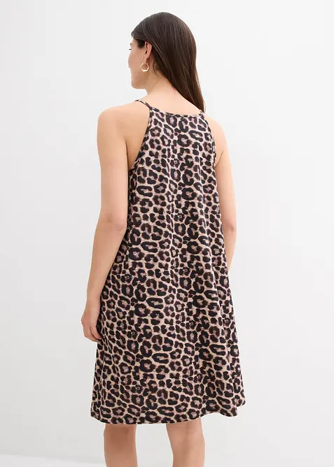 Robe à imprimé léopard 100% coton, bonprix