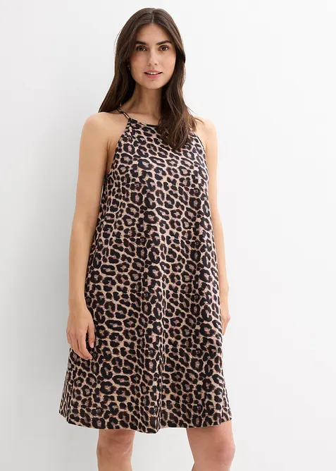 Robe à imprimé léopard 100% coton, bonprix